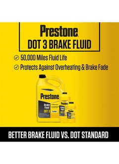 Buy Prestone As400 Dot 3 Synthetic Brake Fluid - 12 Oz. in UAE