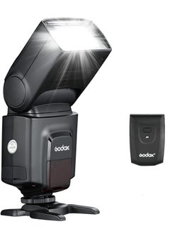 اشتري Godox TT560II Wireless 433MHz GN38 Camera Flash Speedlite Light with Built-in Receiver with RT Transmitter Compatible for Canon Nikon Sony Olympus Pentax Fuji DSLR Cameras with Standard Hot Shoe في الامارات