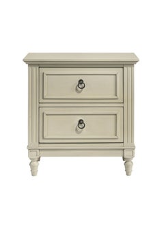 اشتري Gianna Youth Two Drawers Nightstand White في السعودية