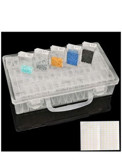 اشتري Diamond Painting Storage Box, Portable Bead Storage Box, 64pcs Diamond Painting Accessories في الامارات