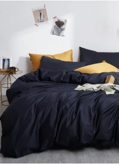 Buy Various King/Queen/Single Sizes Bedding Set without filler, Plain Black color in UAE