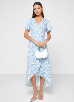 اشتري Ruffle Hem Printed Dress في الامارات