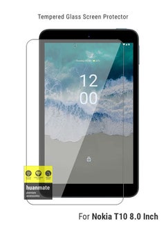 Buy Tempered Glass Screen Protector For Nokia T10 8 Inch Clear in Saudi Arabia