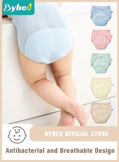 Buy 6 Pieces Breathable Potty Training Underwear, 6 Layers Breathable Cotton Absorbent Trainer Pants for Toddler Baby Boys Girls Waterproof in Saudi Arabia
