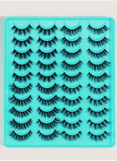 Buy SHEIN Magefy 20 Pairs Fully Blended Natural False Eyelashes in UAE