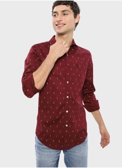 Buy Printed Slim Fit Shirt in Saudi Arabia