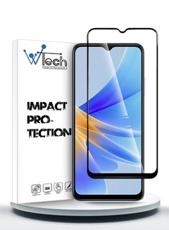 Buy Tempered Glass Screen Protector For Oppo A17 4G Clear in Saudi Arabia