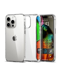 Buy iPhone 15 Pro Case Clear 6.1 inch Anti-Yellowing iPhone 15 Pro Cover Transparent Slim Thin Crystal Clear iPhone 15 Pro Case Shockproof Protective Phone Case Cover For Apple iPhone in UAE