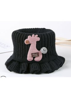 Buy Kids Knitted Scarf Winter Warm NeckwearBlack Black in Saudi Arabia