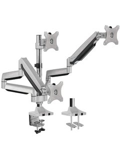 Buy Triple Monitor Mount Stand - Three Height Adjustable Arms for 3 Computer Screen in UAE