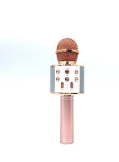 Buy M MIAOYAN new WS858 karaoke wireless bluetooth microphone home singing microphone audio handheld KTV pink in Saudi Arabia