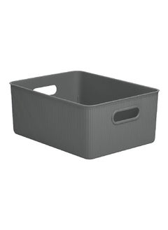 Buy Multi Purpose Cut Out Handle Storage Basket Anthracite Grey 15 L 7010314 in Saudi Arabia