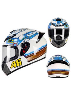 Buy Full Face Motorbike Helmet Motorcycle Adult Rider Biker Sports Crash Helmet in Saudi Arabia