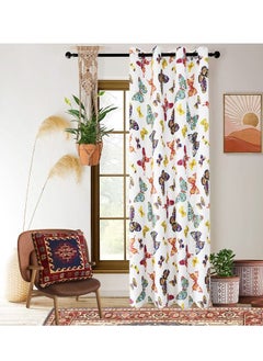 Buy Romantic Butterfly Blackout Curtain Multicolour 132x160/132x213/132x240cm in UAE