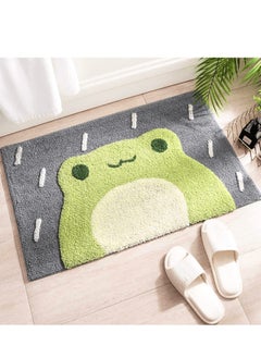 Buy Frog Bath Mat, Frog Bathroom Rug, Non-Slip,Machine Washable,Absorbent Frog Rug,Anti Slip Green Shower Rug for Bathtub, Shower and Bath Room(24"x16") in Saudi Arabia