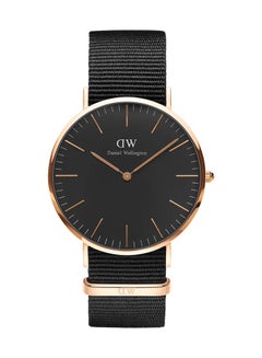 Buy Daniel Wellington Classic Cornwall 40mm Watch for Mens with Black Nylon Strap in Saudi Arabia
