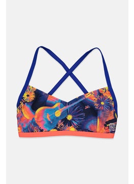 اشتري Women Alloveprint Bikini Top, Blue Combo في السعودية