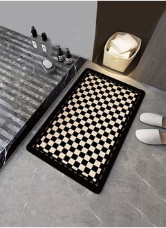 Buy Luxury Bathroom Rug Mat Super Soft Water Absorbent Microfiber Non-Slip Mat Not Moldy Kitchen Porch Floor Mat Bath Rug 40*60cm in Saudi Arabia