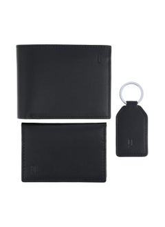 Buy Jafferjees - Genuine Leather | Mens | Mount Eden Wallet Set - Set of 3 - Black in UAE