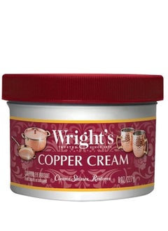 اشتري Wright's Copper Cream - For Cleaning and Polishing Pots, Sinks, Mugs, Hardware, Pans and More - 8 fl oz في الامارات