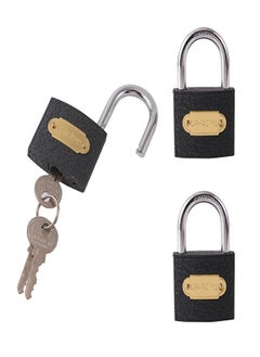 Buy Pack of 3-Cast Iron Padlock - 50mm in Saudi Arabia