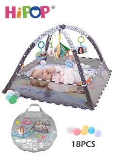 Buy Baby Activity Gym and Ball Pit with Hanging Toys,Multifunctional Ocean Ball Pool 80*80*55cm in UAE