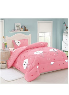 اشتري Soft and Fluffy Medium Fill 3 Piece Crib Bedding Set Reversible Bedspread Comforter Set One Size for Boys Girls في السعودية