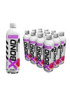 Buy XBOND BCAA + EAA Pink Lemonade Flavour Non Carbonated Drink, Sugar Free, Branch Chained Amino Acids(pack of 12) in UAE