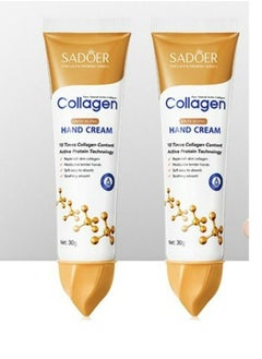 Buy Collagen Anti-wrinkle Hand Cream Moisturizing 30g 2 Pcs in UAE