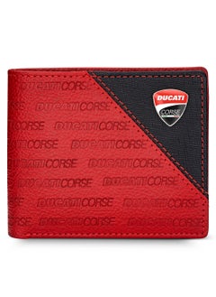 اشتري Ducati Corse Trionfo Red Genuine Leather Wallet For Men - DTLGW2200302 في الامارات