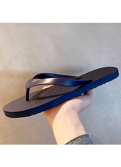 Buy Chic Mens Summer Flip-Flops Casual Anti-Slip Flatdark blue dark blue in UAE