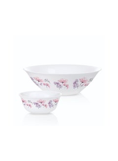 اشتري 7-piece set of Arcopal decal bowls, consisting of a large bowl, size 23 cm, and 6 small bowls, size 12 cm, 883314862843 في مصر