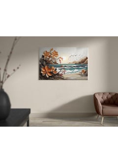 Buy Tropical paradise aster flower Printed canvas wall art in Egypt