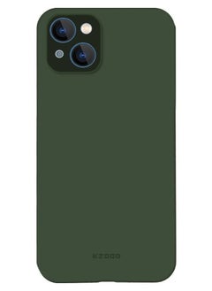 Buy iPhone 14 Case Air Skin Series Ultra Slim Frosted Anti Slip Back Cover Full Coverage Camera Lens Protection 6.1 inch Green in UAE