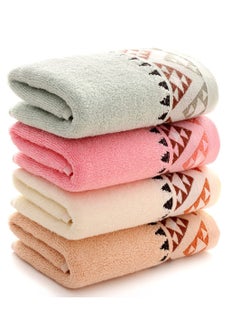 اشتري Multi-color Washcloths Set, 100% Soft Newborn Baby Face Towel, Registry Squares Set, Baby Face Reusable Cleaning Towel as Shower Gift,  for Sensitive Skin, 3 Packs, 25x50cm في السعودية