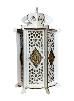 Buy Wooden Ramadan lantern - beautiful home decor - 30 cm - multi-colored in Egypt
