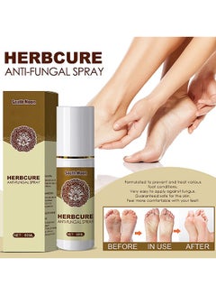 اشتري 60ML Foot Spray, Foot Antiperspirant Deodorant Antibacterial Herbal Care Spray, Herbal Foot Peeling Spray, Foot Odor Eliminator For Women And Men في السعودية