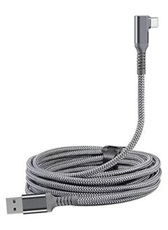 Buy Compatible for Oculus Link Cable 16ft/6 meters, USB 3.2 Gen1, USB C to A, High Speed Data Transfer and Fast Charging Cable (6m braided charging cable- Grey) in UAE