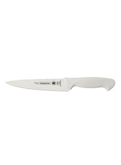 Buy Premium 6 Inches Utility Knife with Stainless Steel Blade and White Polypropylene Handle in UAE