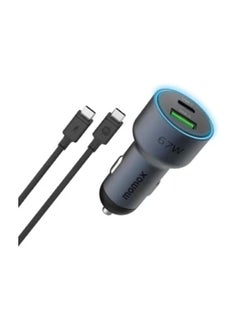 Buy MoVe 67W Dual-Port Car Charger with USB-C to USB-C Cable -Grey in Egypt