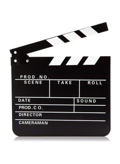 Buy Clapper Board Prop for Film, Movie Director Slate (Black Clapboard, 1 Pack) in UAE