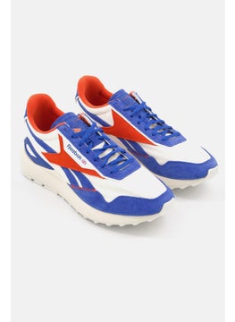 اشتري Men Classic Legacy AZ Lace Up Running Sports Shoe, Off White/Blue Combo في السعودية