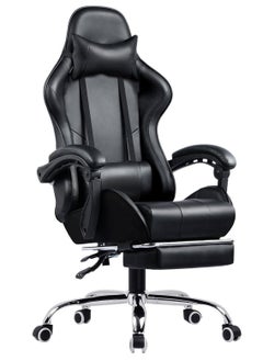 Buy Gaming Chair, Big and Tall Gamer Chair, Racing Style Adjustable Swivel Office Chair, Ergonomic Video Game Chairs with Headrest and Lumbar Support in UAE