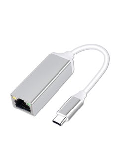 اشتري USB C to Ethernet Adapter Type-C to RJ45 Gigabit Ethernet LAN Network Adapter Compatible with MacBook Pro 2019/2018/2017 MacBook Air and More في الامارات