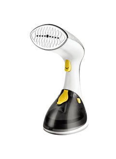 Buy 1300W Hand Held Steamer, Both Vertical And Horizontal Steam With Pump, 800 Grams Light Weight & Portable 360° Long Swivel Power Cord, 7 Steaming Holes, Powerful Steam and Power Saver -Black/Yellow in UAE