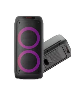 Buy Bluetooth Speaker Double Ten Inch Bass Speaker Home Outdoor Karaoke Performance Sound System Wireless Speakers for Home Party Outdoor Beach Birthday Gift (Black) in Saudi Arabia