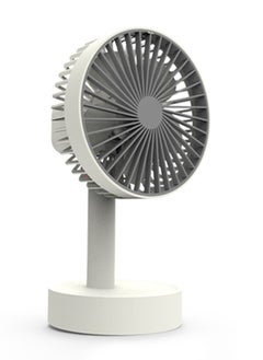 Buy Mini Desk Table Fan Rechargeable, USB Powered Desktop Fan, Powerful Strong Airflow Work Quiet, Portable Fan for Desktop Table Office Bedroom White in Saudi Arabia