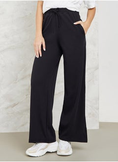 Buy Wide Leg Jogger with Side Slit in Saudi Arabia