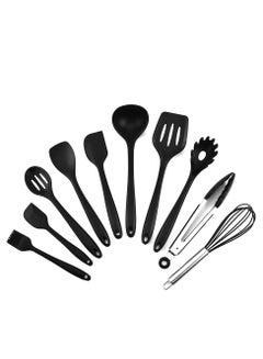 Buy 10 Pcs Silicone Heat Resistant Non-Stick Spoon Spatula Ladle Cooking Dinnerware in Saudi Arabia