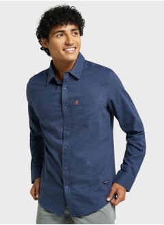 Buy Thomas Scott Men Classic Slim Fit Flannel Casual Shirt in Saudi Arabia